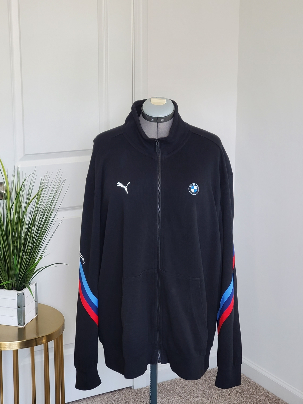 Puma x BMW Men's M Motorsport Jacket, Black (Size XL)